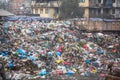 Pile of domestic garbage at landfills. Only 35% population of Nepal have access to adequate sanitation. Royalty Free Stock Photo