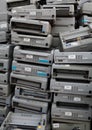 Pile of dot matrix printers on the landfill