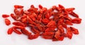 Pile of dried goji berries Royalty Free Stock Photo