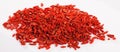 Pile of dried goji berries Royalty Free Stock Photo