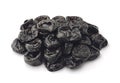 Pile of dried prunes