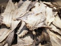 Pile of dried Salted Cod Royalty Free Stock Photo