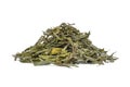 Pile of dried stevia rebaudiana bertoni on white Royalty Free Stock Photo
