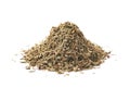 Pile of dried thyme seasoning Royalty Free Stock Photo