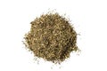 Pile of dried thyme seasoning isolated on white background Royalty Free Stock Photo