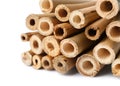 Pile of dry bamboo sticks Royalty Free Stock Photo