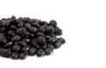Pile of Dry Black Beans Isolated on a White Background Royalty Free Stock Photo