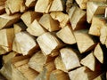 Pile of dry firewood