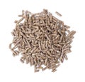Pile of dry grass pellets for rodents