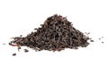 Pile of dry tea leaves