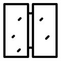 Pile drywall icon outline vector. Plaster building