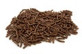 Pile of Dutch chocolate sprinkles Royalty Free Stock Photo