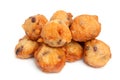 Pile Dutch donut also known as oliebollen Royalty Free Stock Photo