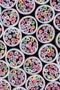 Pile of electric cable cross section Royalty Free Stock Photo