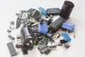 Pile of electronic components