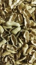 a pile of empty peanut shells Royalty Free Stock Photo