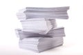 Pile of envelopes, business background