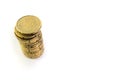 Pile of 20 euro cents Royalty Free Stock Photo