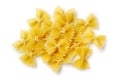 A pile of farfalle pasta Royalty Free Stock Photo