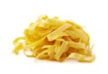 Pile of fettuccine ribbon pasta Royalty Free Stock Photo