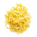 Pile of fettuccine ribbon pasta Royalty Free Stock Photo