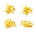 Pile of fettuccine ribbon pasta Royalty Free Stock Photo