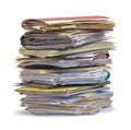 Pile of Files Royalty Free Stock Photo