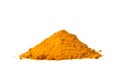 Turmeric Curcuma longa Linn powder Royalty Free Stock Photo