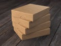 Pile of flat cardboard boxes Royalty Free Stock Photo