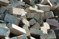 Pile of Flemish bricks Royalty Free Stock Photo