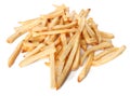 Pile of french fries isolated Royalty Free Stock Photo