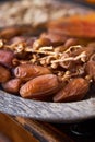 Pile of fresh dried dates Royalty Free Stock Photo