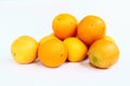 Pile of fresh navel oranges