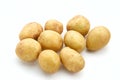 A pile of fresh organic baby potatoes. Royalty Free Stock Photo