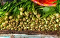 Pile of fresh pakcoy in the market Royalty Free Stock Photo