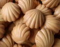 Pile of Freshly Baked Small French Madeleine Cakes