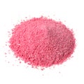 Pile of Fruit Juice Powder Concentrate on White