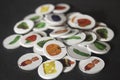 The Very Hungry Caterpillar Food Disks Piled Up