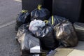 Pile of garbage bags