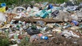 Pile of garbage in the open air Royalty Free Stock Photo