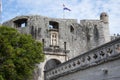 Pile Gate, entrance through the stone wall, to the old town of Dubrovnik, Croatia Royalty Free Stock Photo