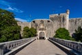 Pile Gate, main entrance to the Old Town Dubrovnik in Croatia Royalty Free Stock Photo