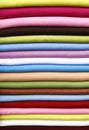 Pile of gentle folded shawls Royalty Free Stock Photo