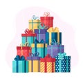 Pile of gifts Royalty Free Stock Photo