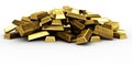 Pile of gold bars Royalty Free Stock Photo