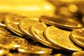 Pile of Gold Coins Representing Wealth Riches Royalty Free Stock Photo