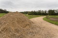 Pile of gravel for road repair Royalty Free Stock Photo