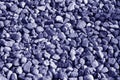Pile of gravel stones in blue color Royalty Free Stock Photo