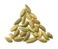 Pile of green Cardamom, cardamon or cardamum