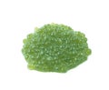 Pile of green caviar isolated Royalty Free Stock Photo
